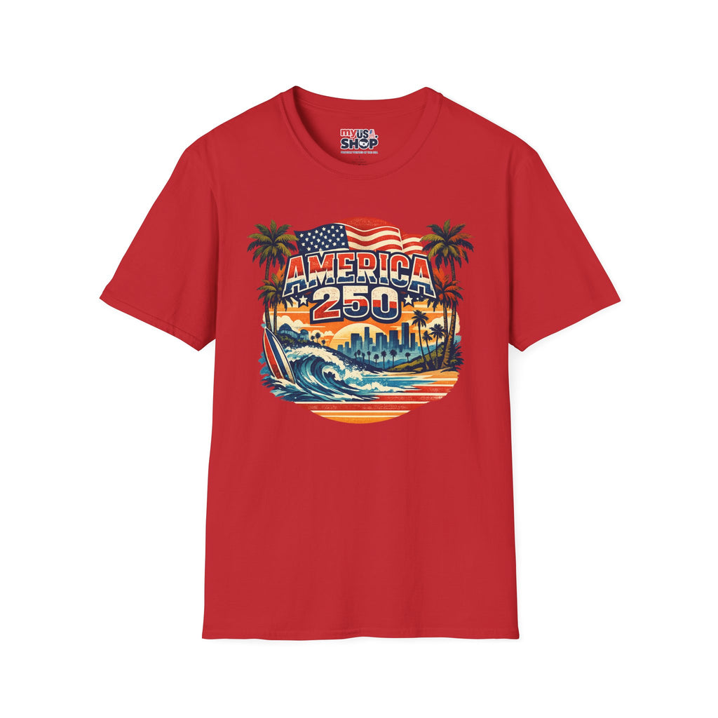 America 250 Los Angeles West Coast Patriot California Tee