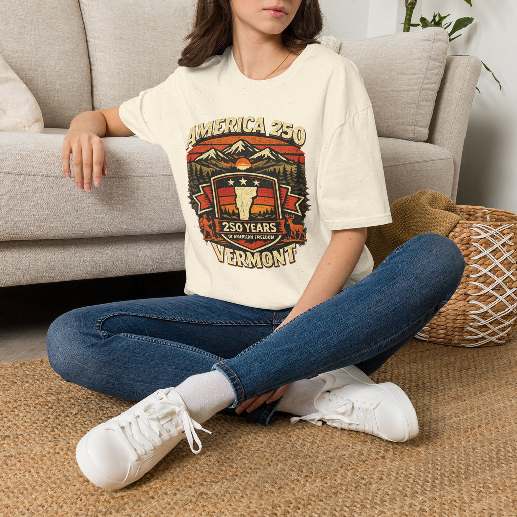 America 250 – 250 Years of American Freedom Vermont Vintage Tee Design