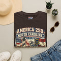 America 250 North Carolina T-Shirt — 1776–2026 Patriotic State Pride Tee
