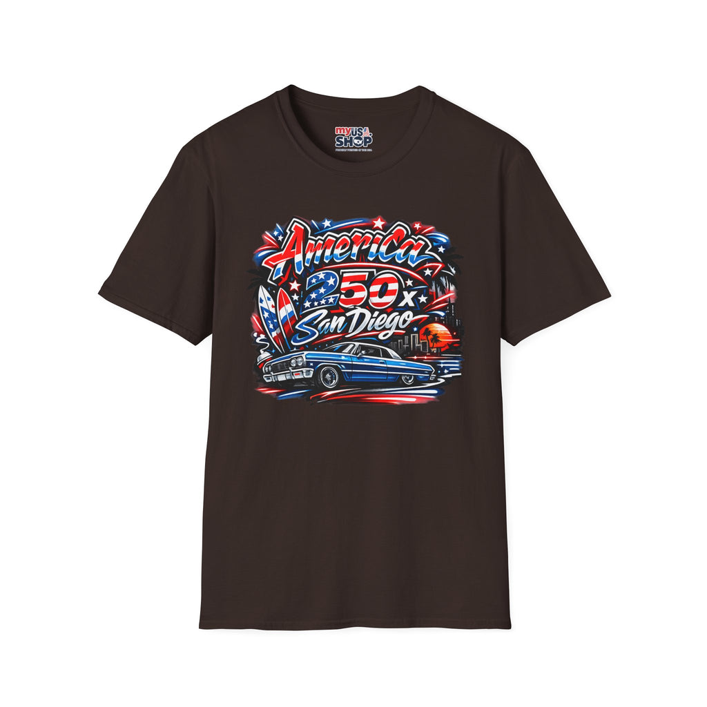 America 250 San Diego California Lowrider Tee