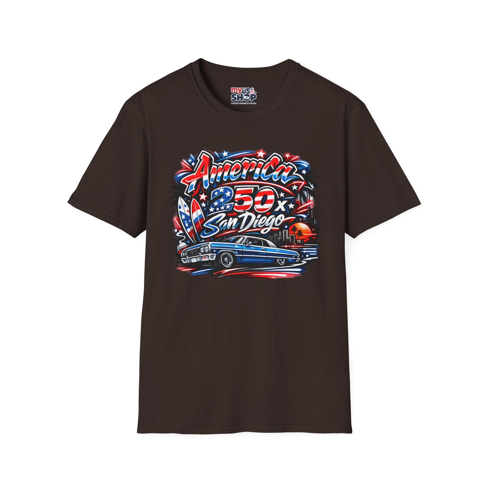 America 250 San Diego California Lowrider Tee