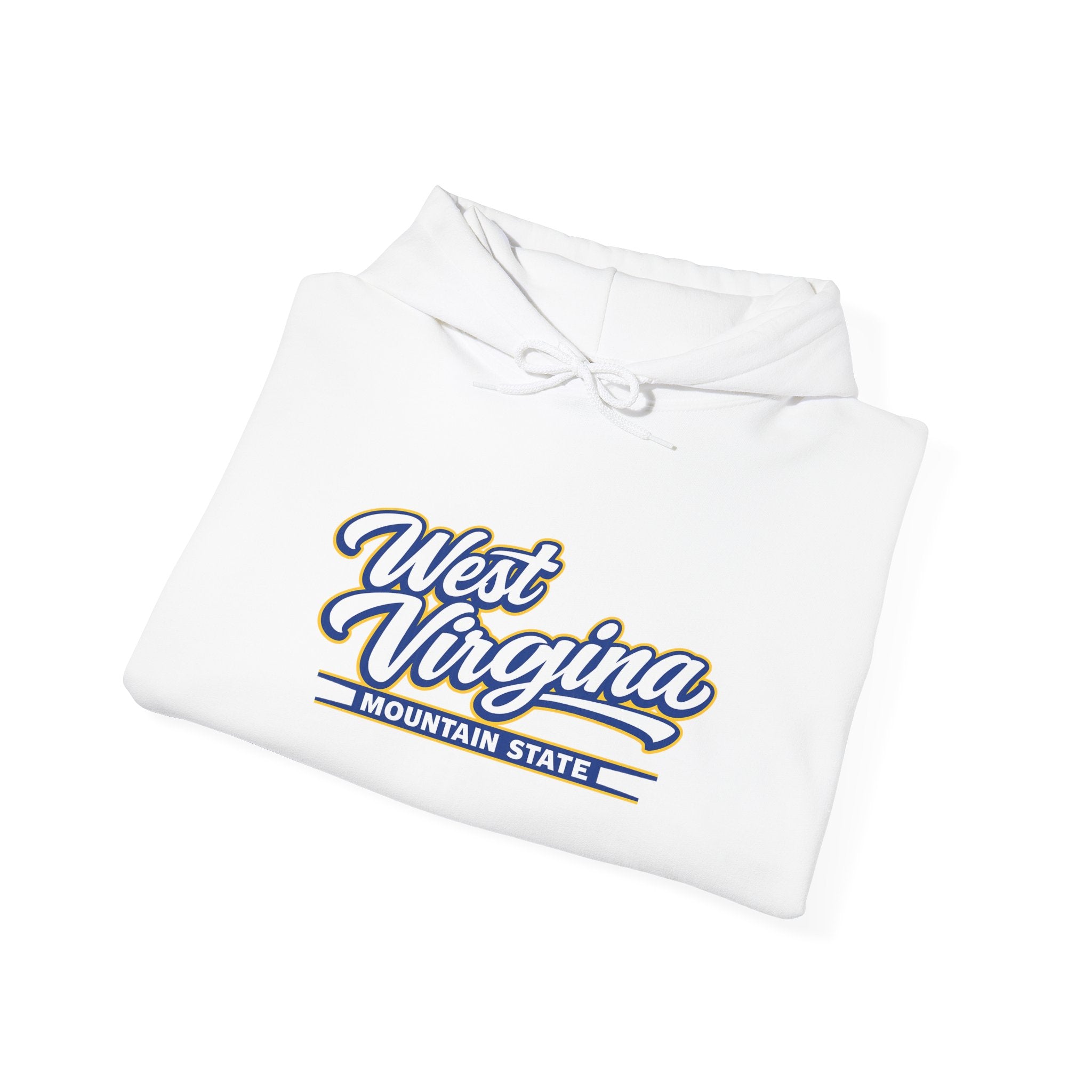 West Virginia Mountain State Heavy Blend Hooded Sweatshirt