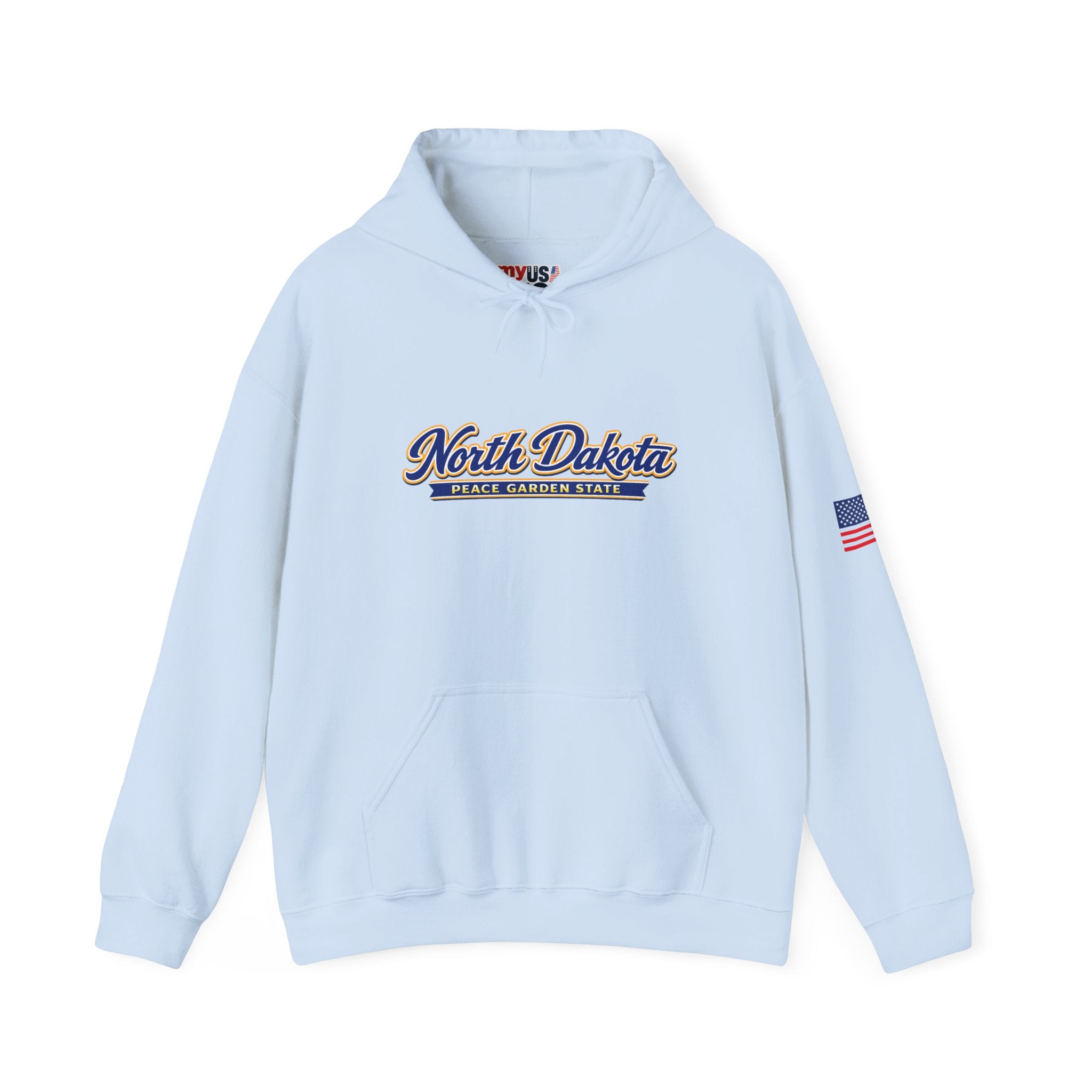 North Dakota Peace Garden State Heavy Blend Hooded Sweatshirt