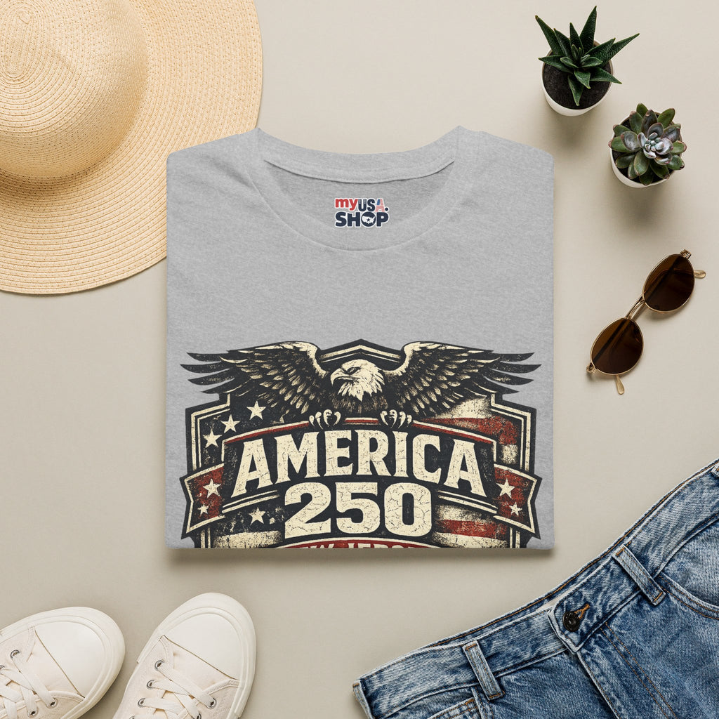 America 250 New Jersey — Vintage Eagle Patriotic