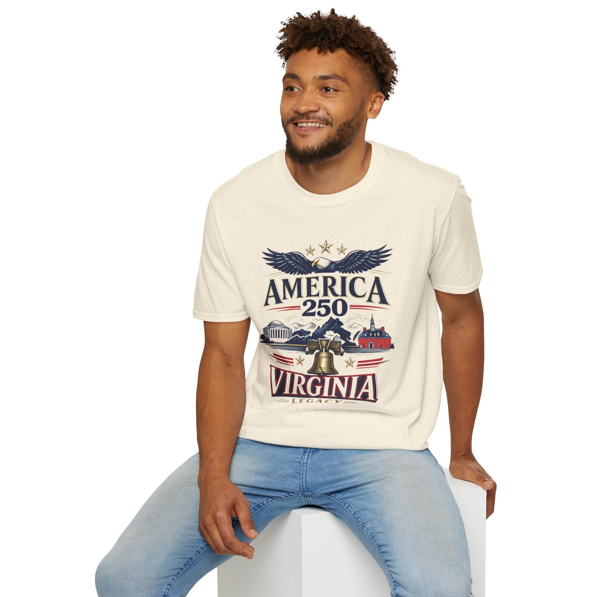 America 250 T‑Shirt – Virginia Legacy Patriotic Anniversary Tee
