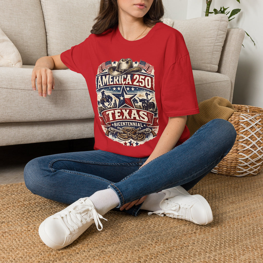 America 250 Texas T-Shirt — Western Heritage Graphic Tee