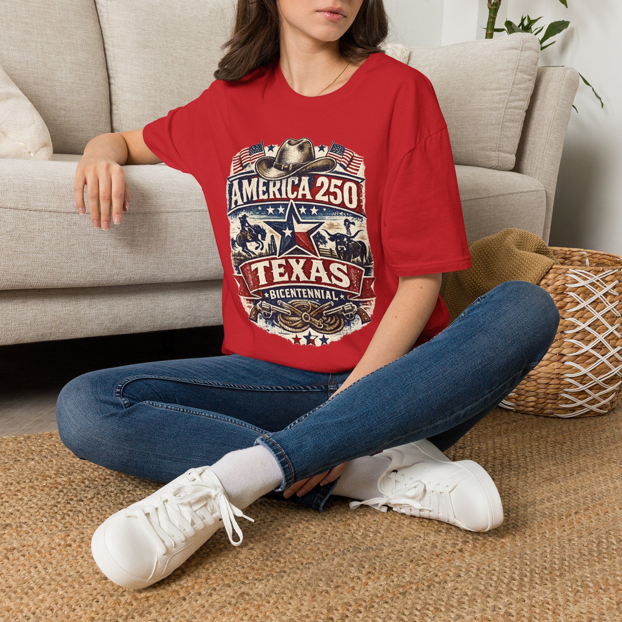 America 250 Texas T-Shirt — Western Heritage Graphic Tee