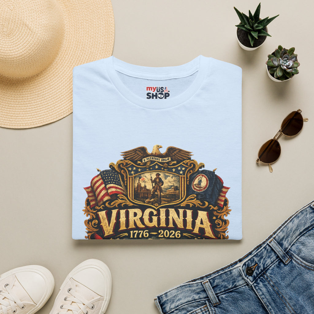 America 250 Co Virginia 250th Anniversary T-Shirt - Commemorative State Pride Tee