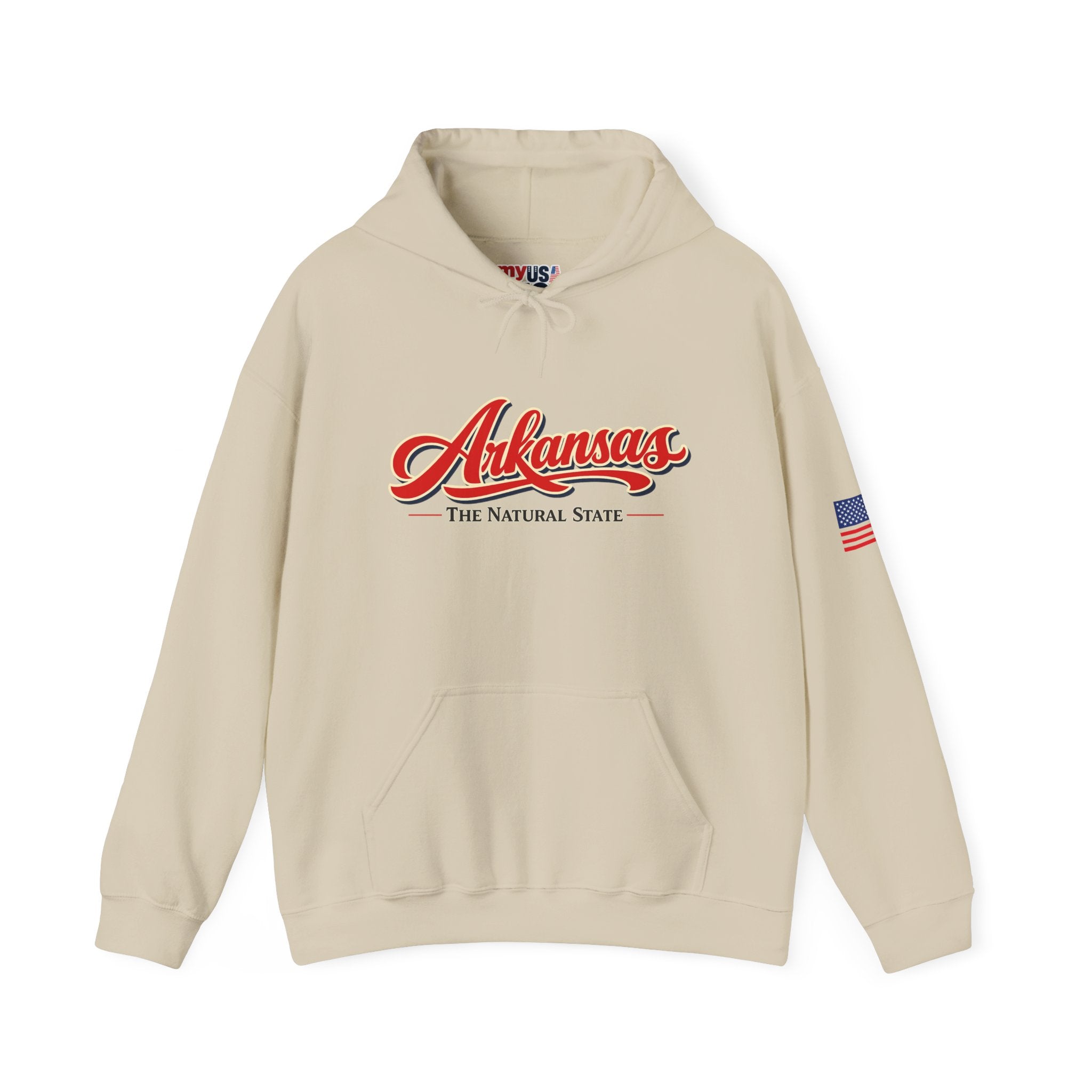 Arkansas The Natural State Heavy Blend Hooded Sweatshirt