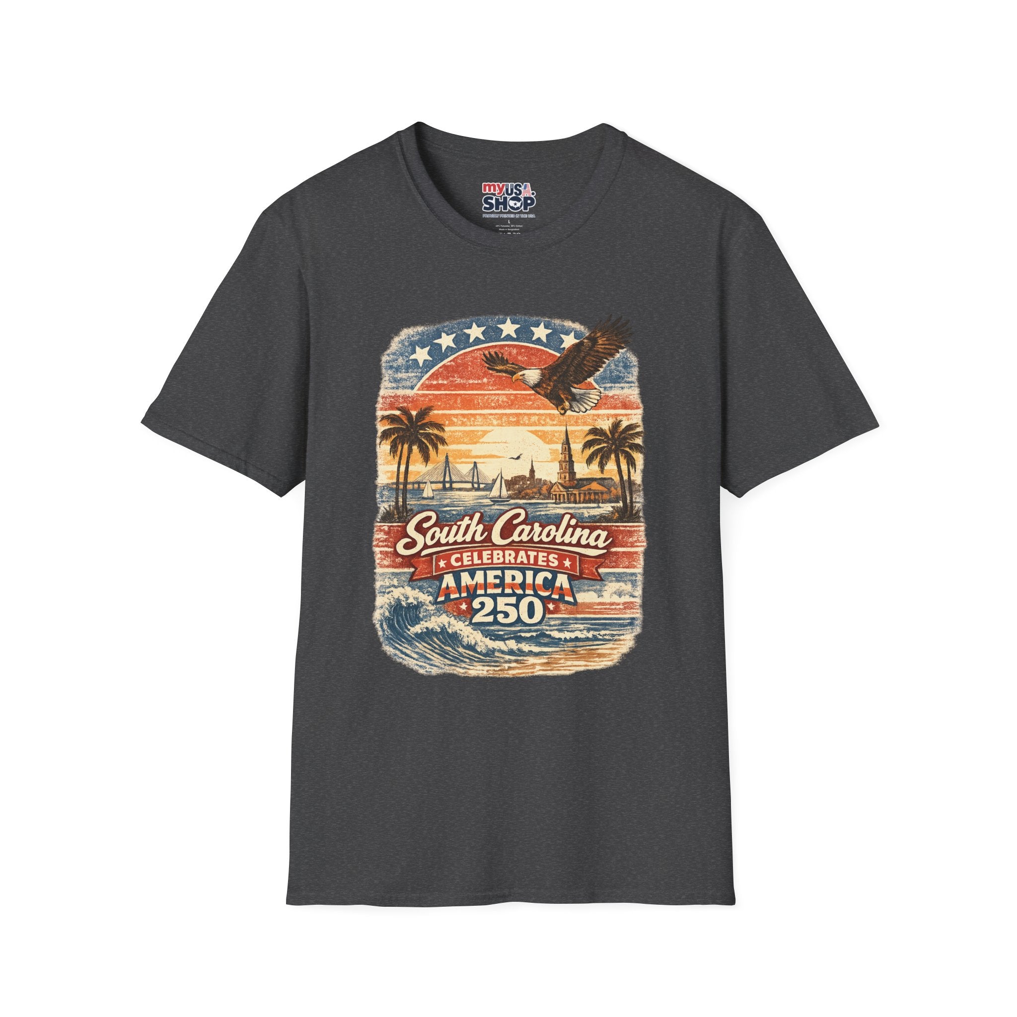South Carolina Vintage Eagle T-Shirt — America Celebrates 250 Retro Tee