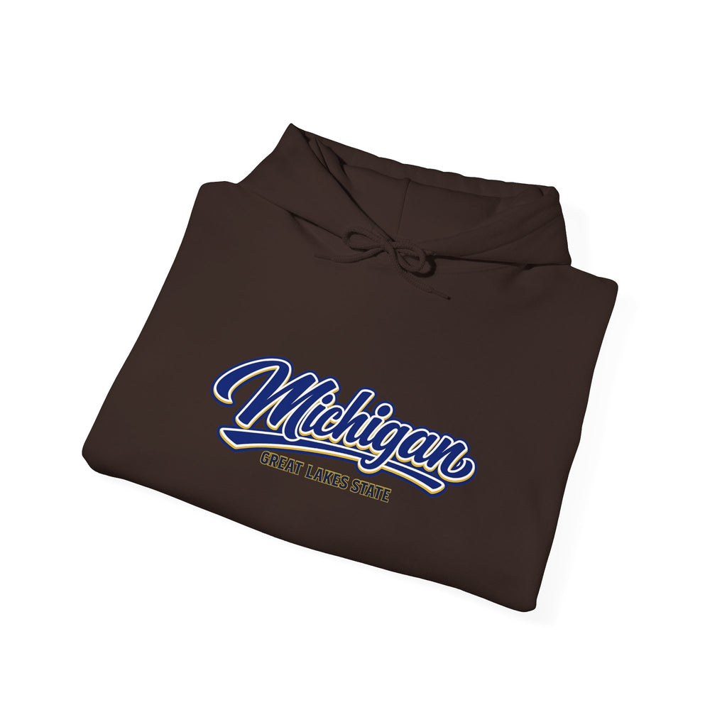 Michigan Great Lakes State Heavy Blend Hooded Sweatshirt