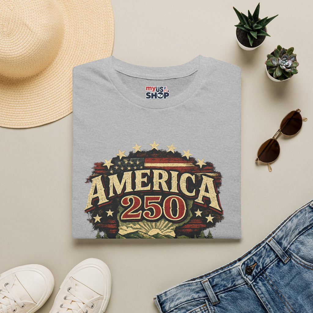 America 250 – Vermont “The Green Mountain State” Vintage Tee Design