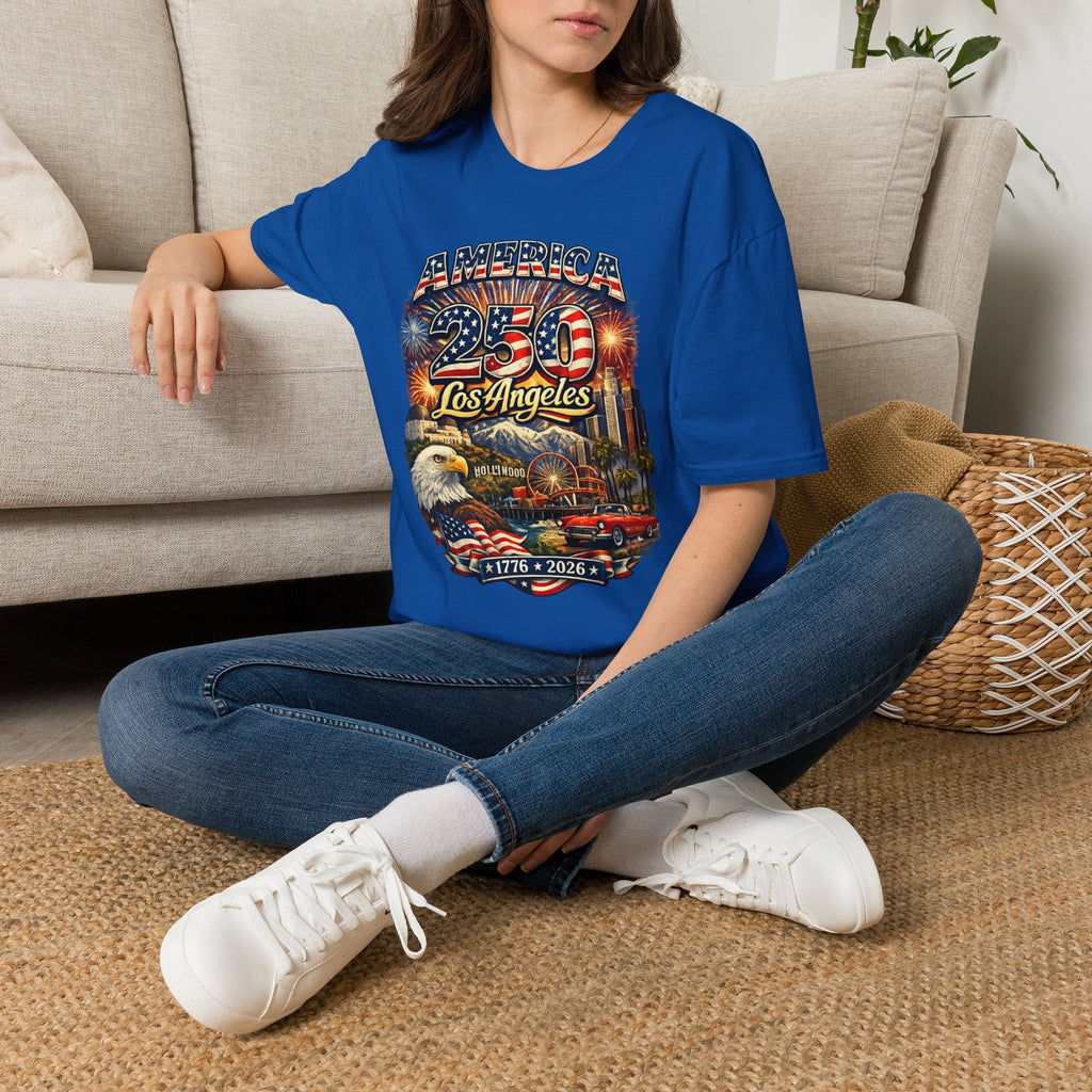 America 250 Los Angeles Hollywood Santa Monica Griffith Eagle 1776 2026 California Tee