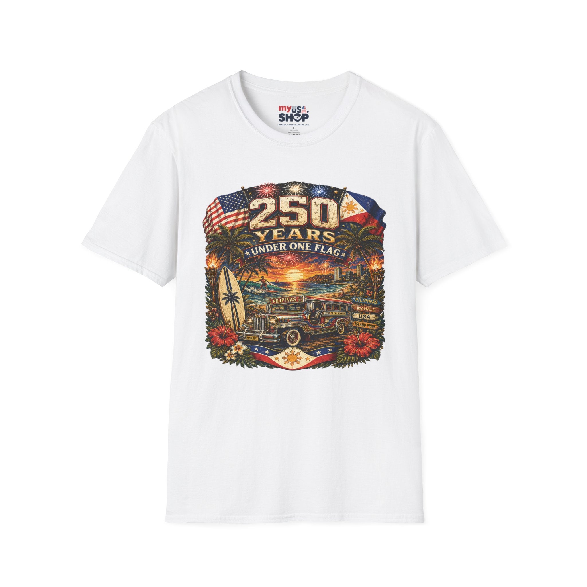 America 250 Years Under One Flag — USA & Philippines Patriotic
