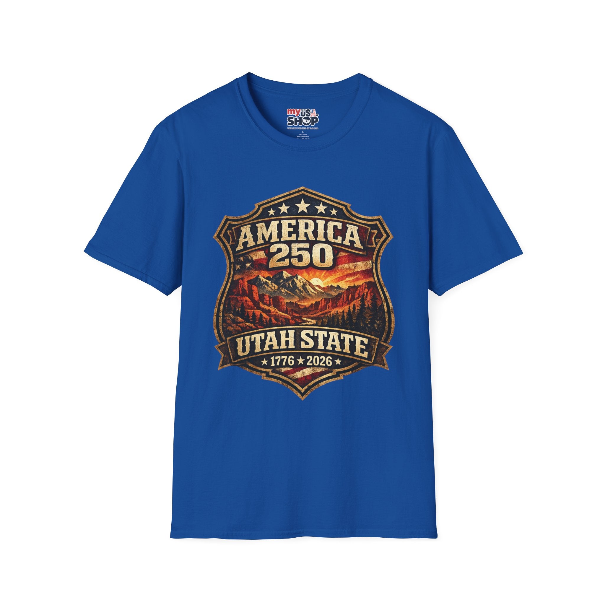 America 250 Utah State Shirt — Vintage Canyon Heritage Tee