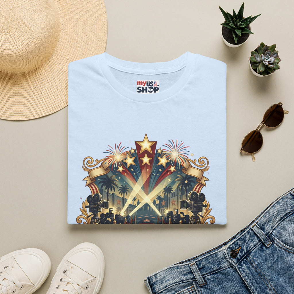 Stars of Freedom T‑Shirt — America 250 Patriotic Celebration Tee Pop Culture