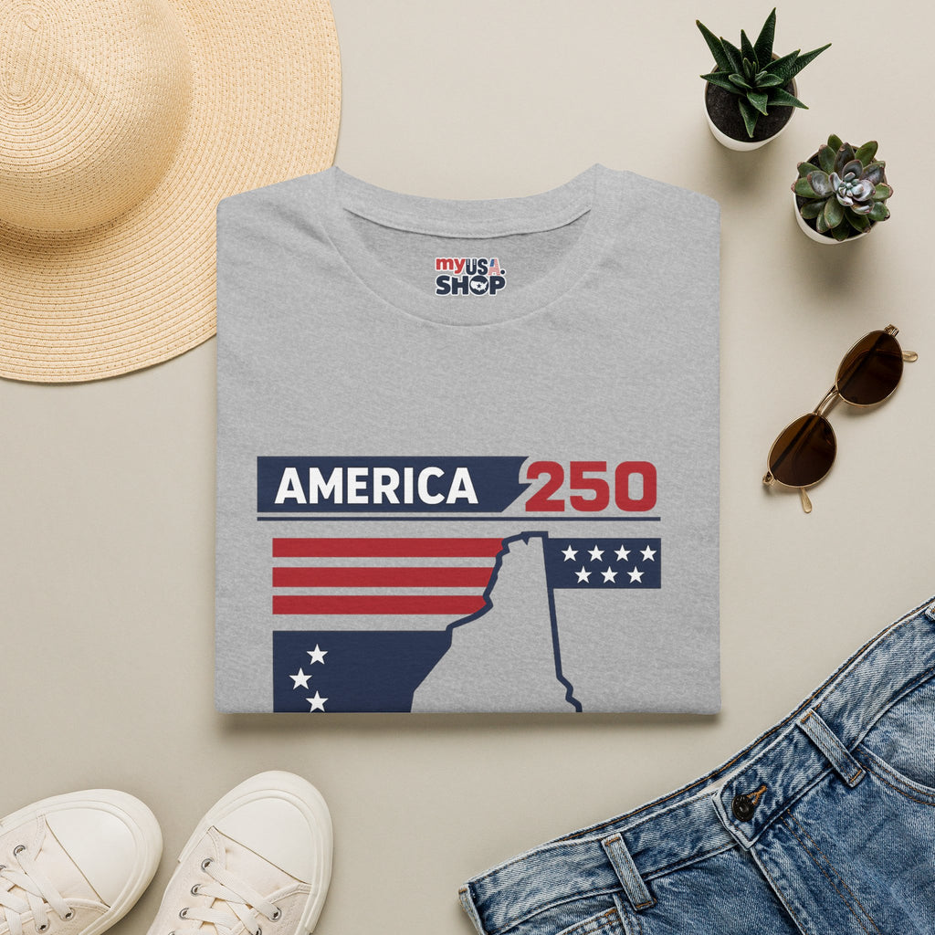 America 250 x New Hampshire Map
