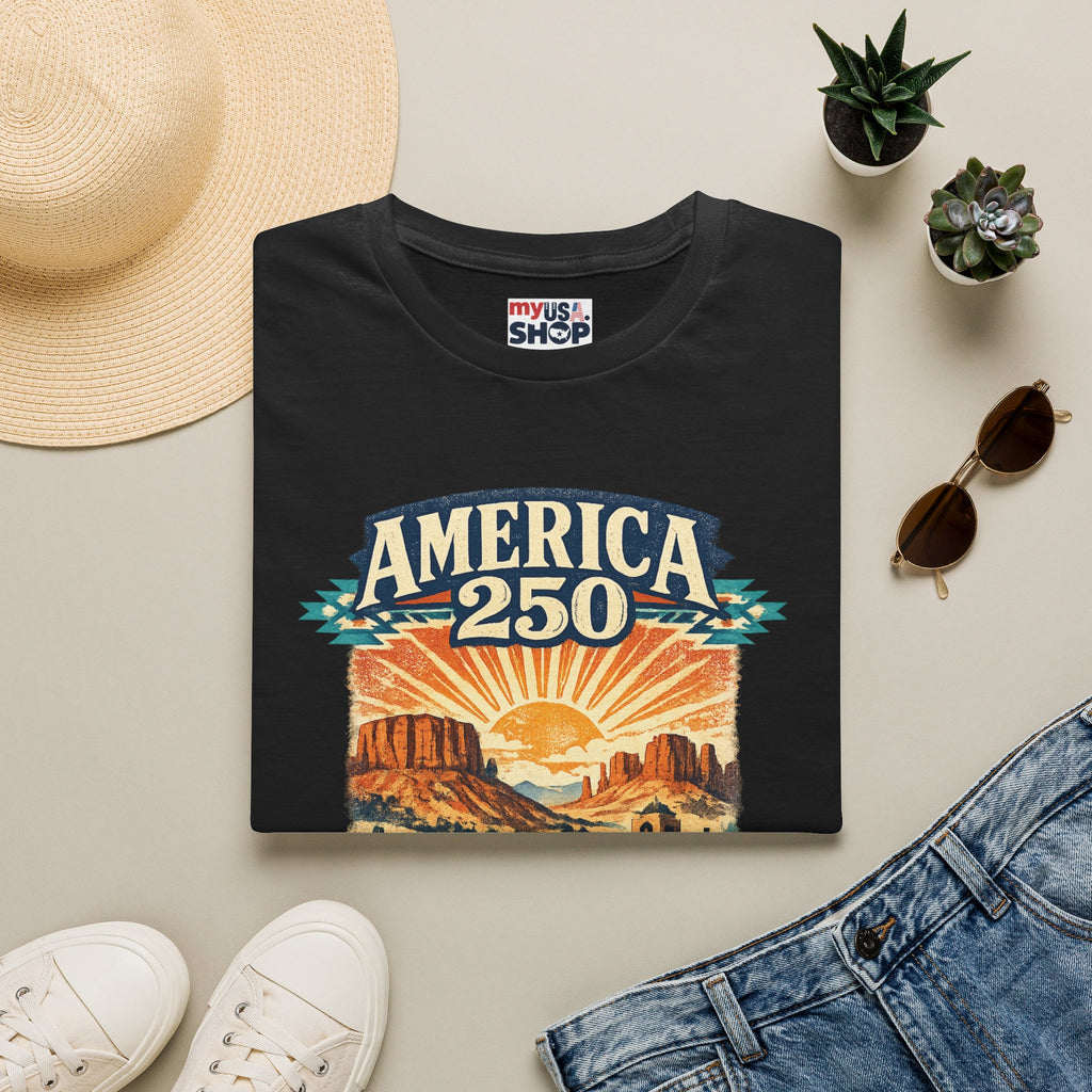 America 250 x New Mexico — Vintage Desert Sunset
