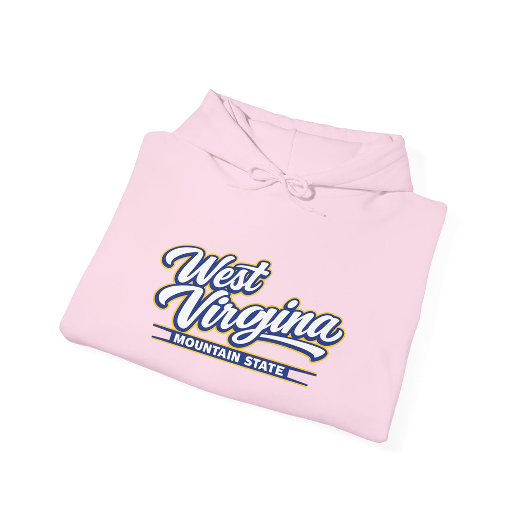 West Virginia Mountain State Heavy Blend Hooded Sweatshirt