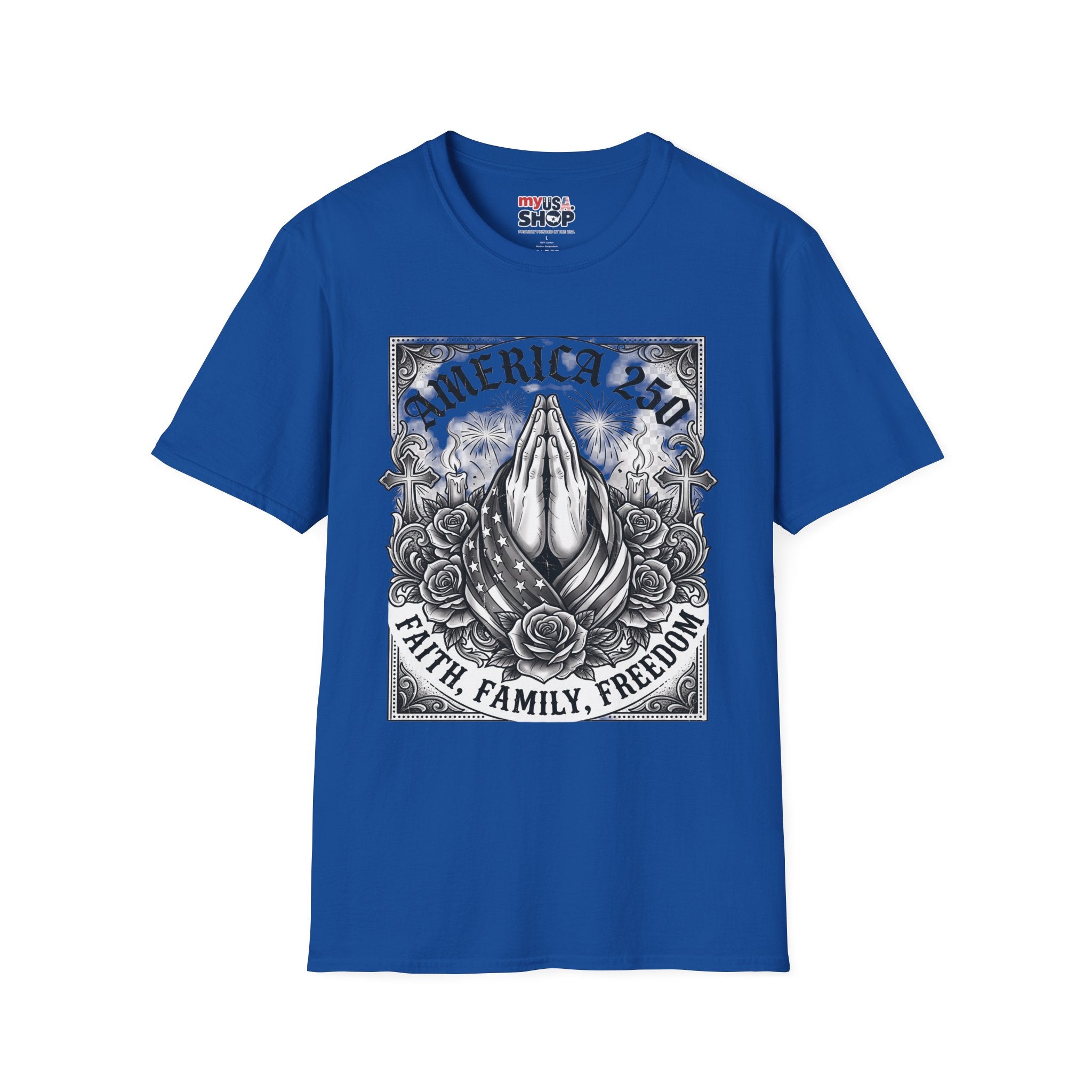 America 250 Praying Hands — Faith, Family, Freedom