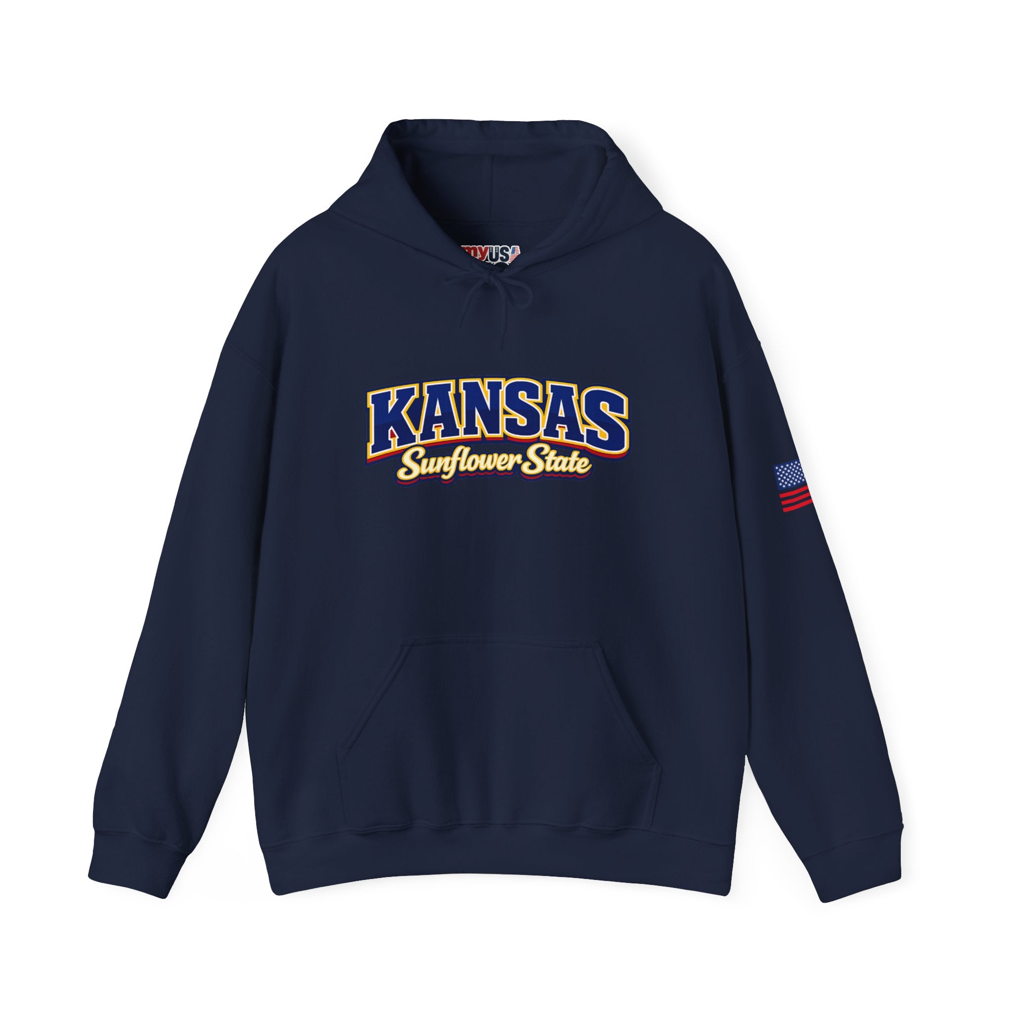 Kansas Sunflower State Heavy Blend Hooded Sweatshirt