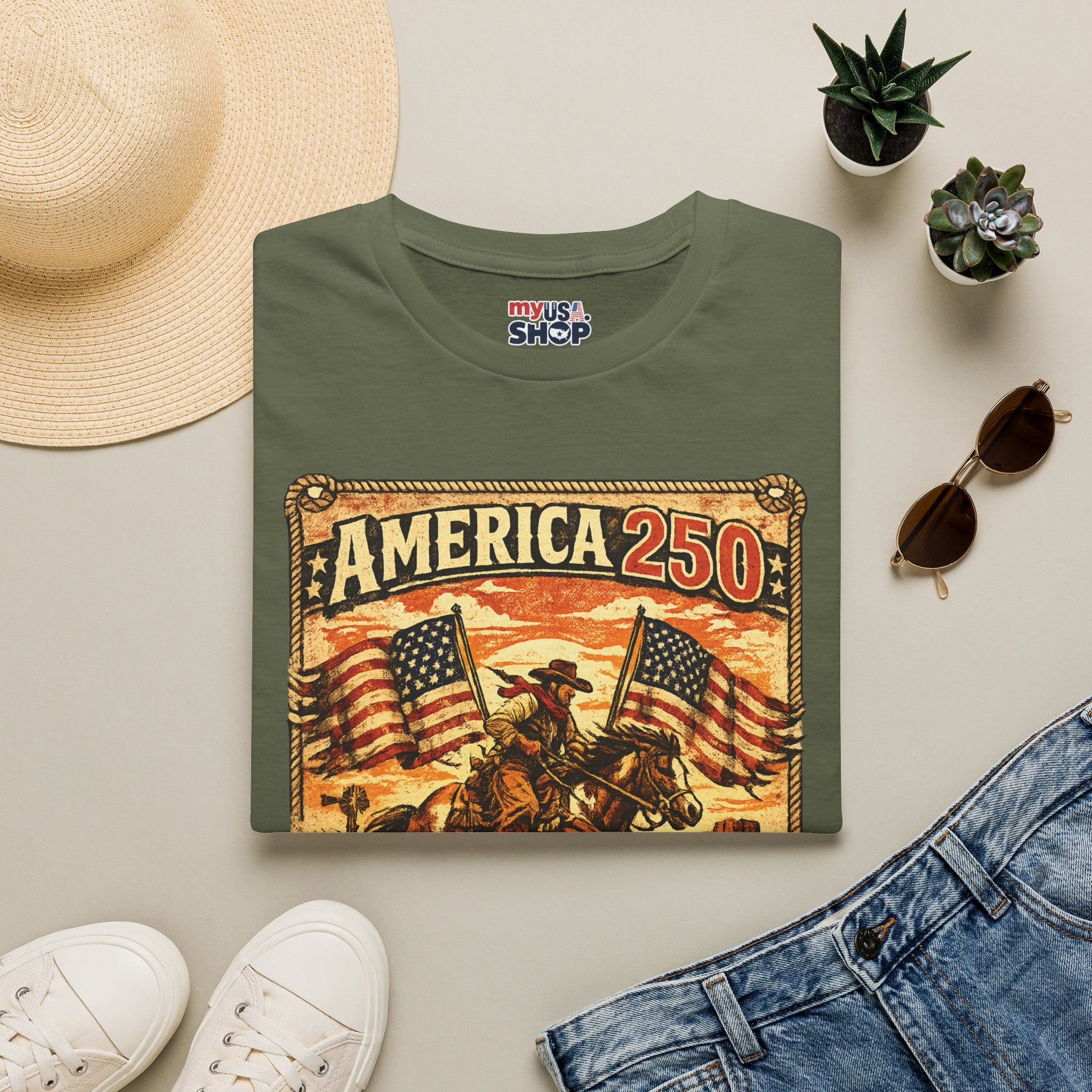 America 250 Nebraska Strong T-Shirt — Patriotic Centennial Retro Tee