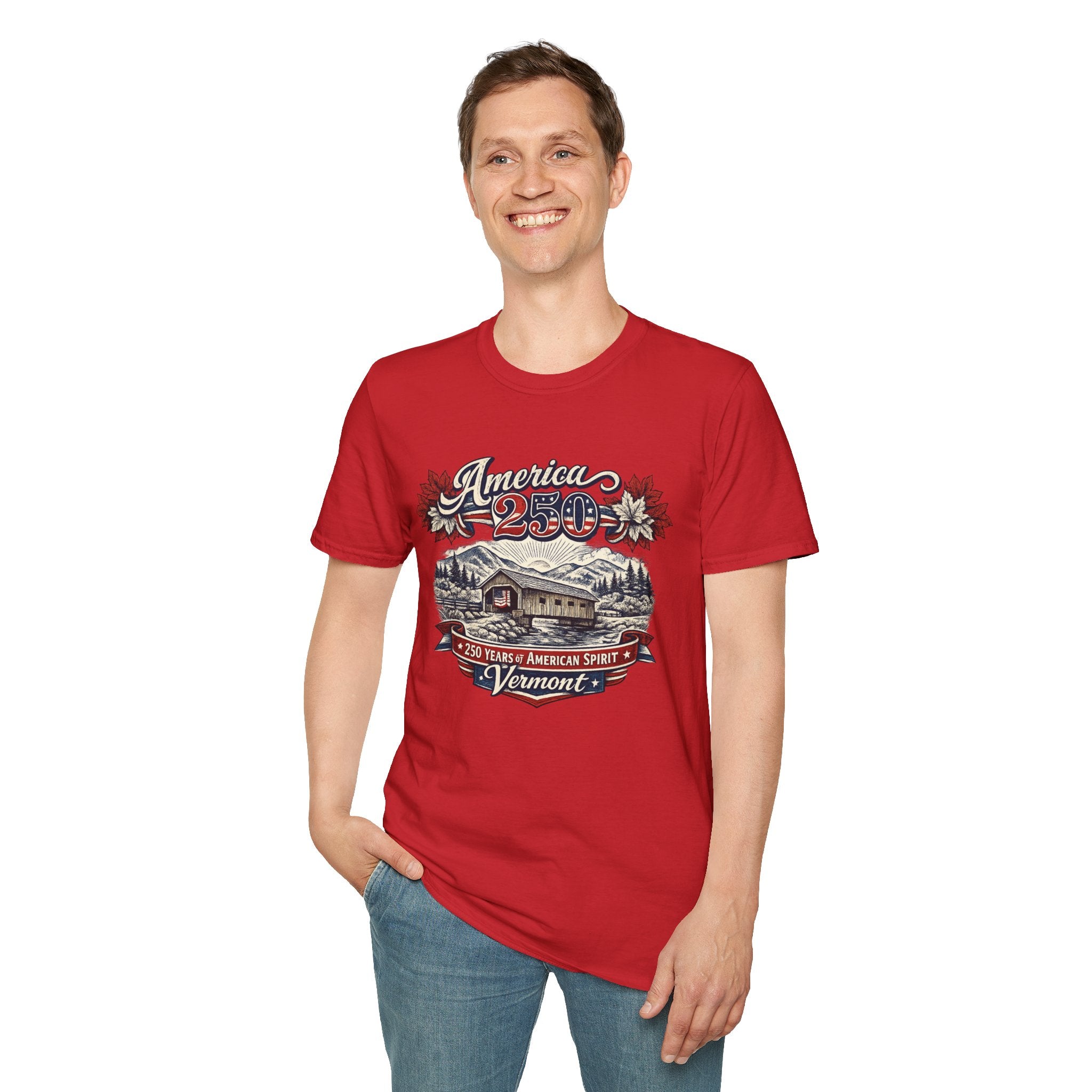America 250 – Vermont 250 Years of American Spirit Vintage Tee Design