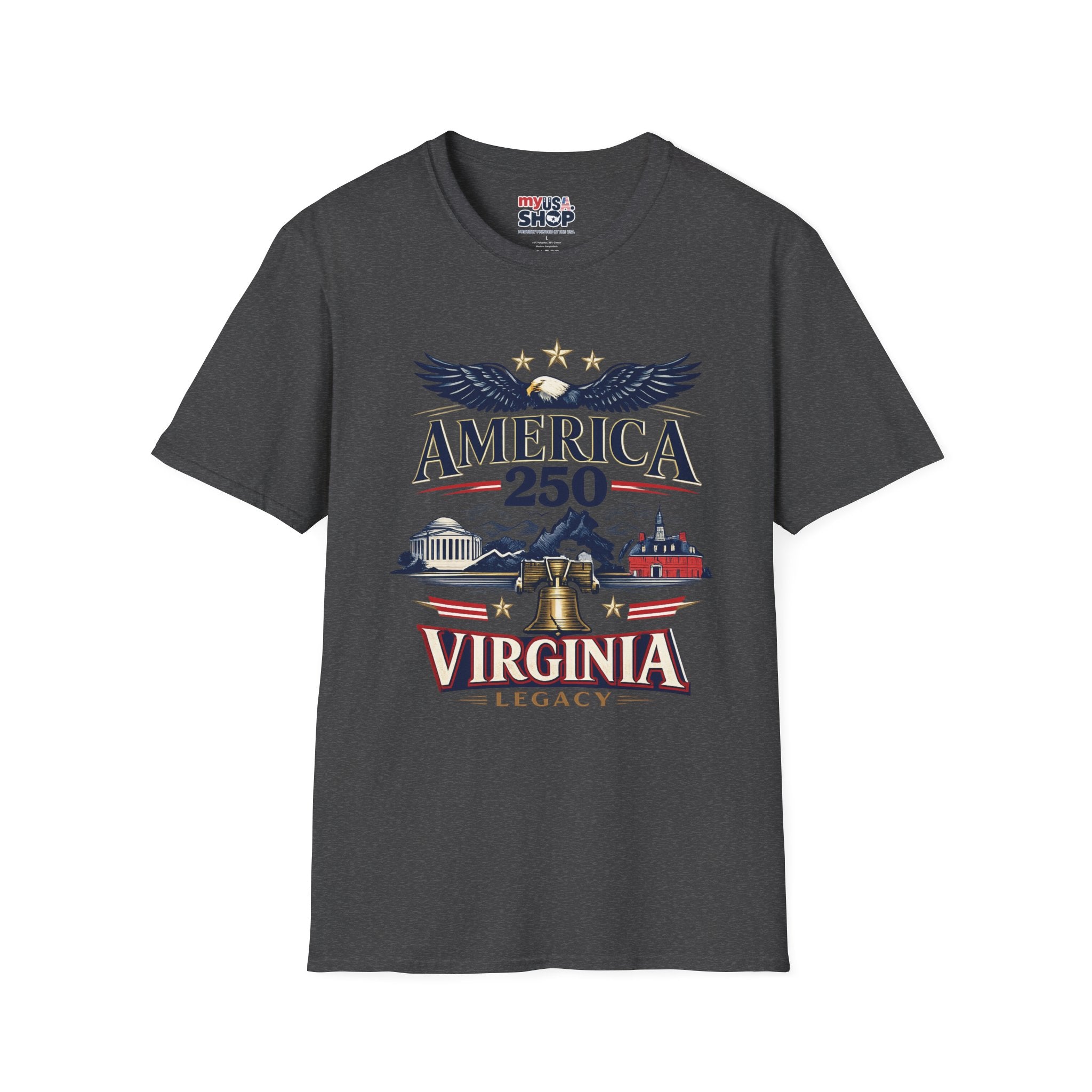 America 250 T‑Shirt – Virginia Legacy Patriotic Anniversary Tee