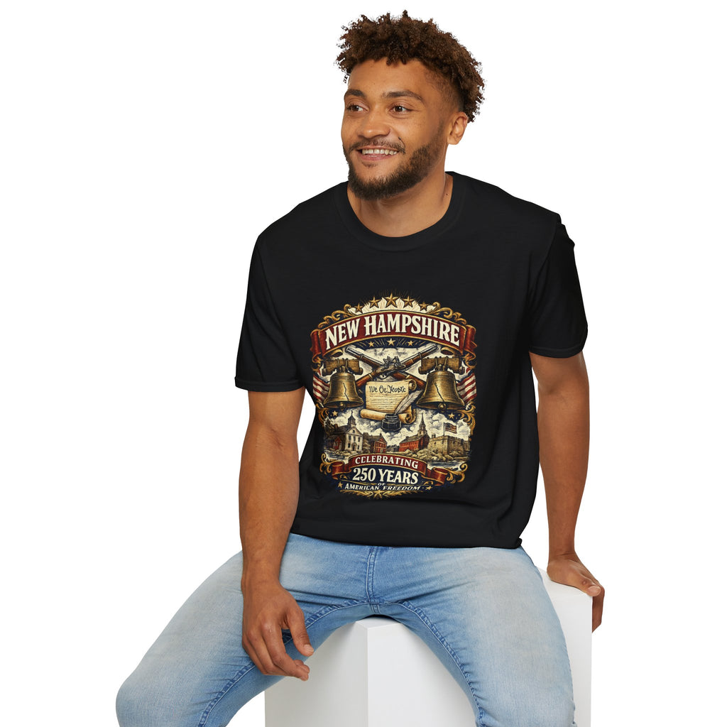 America 250 New Hampshire Heritage T-Shirt — We the People 250th Anniversary Vintage