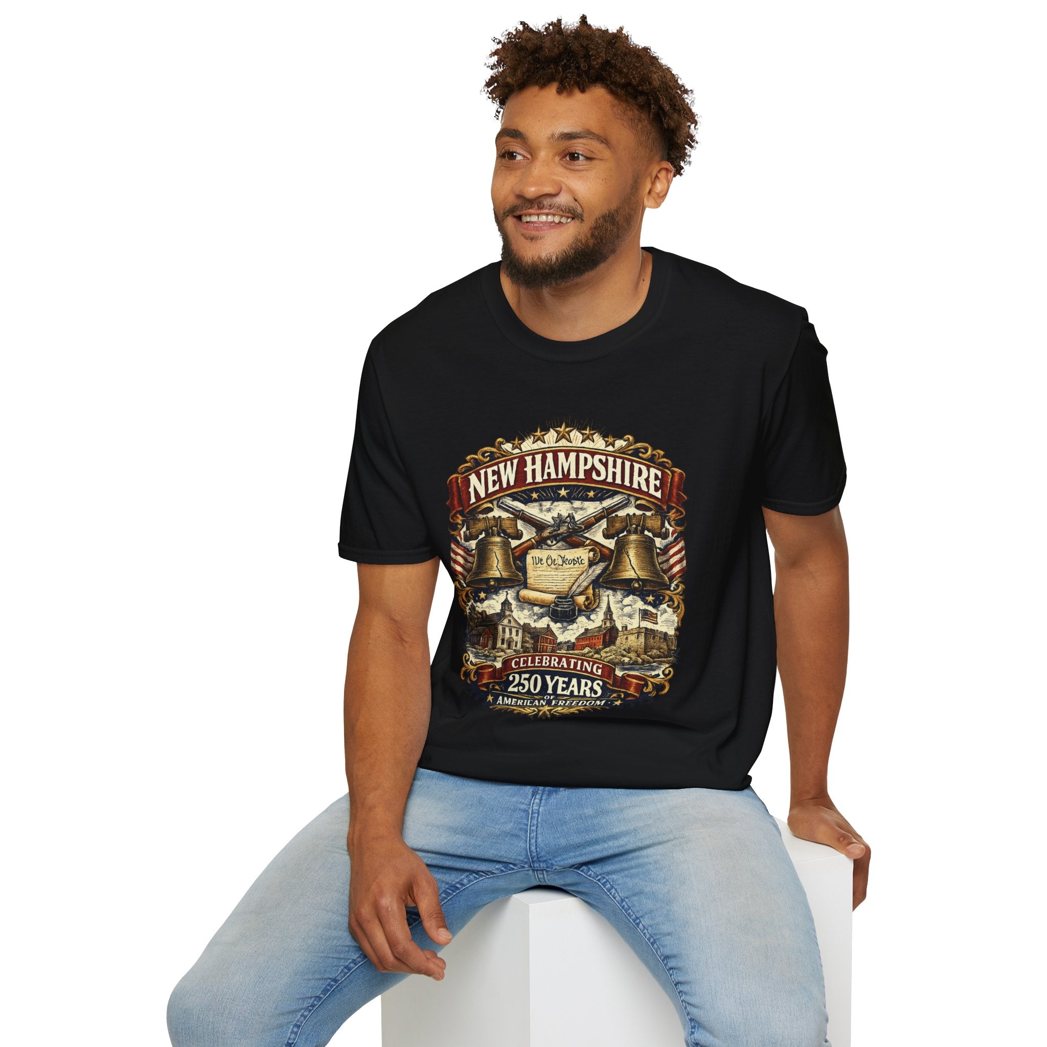America 250 New Hampshire Heritage T-Shirt — We the People 250th Anniversary Vintage