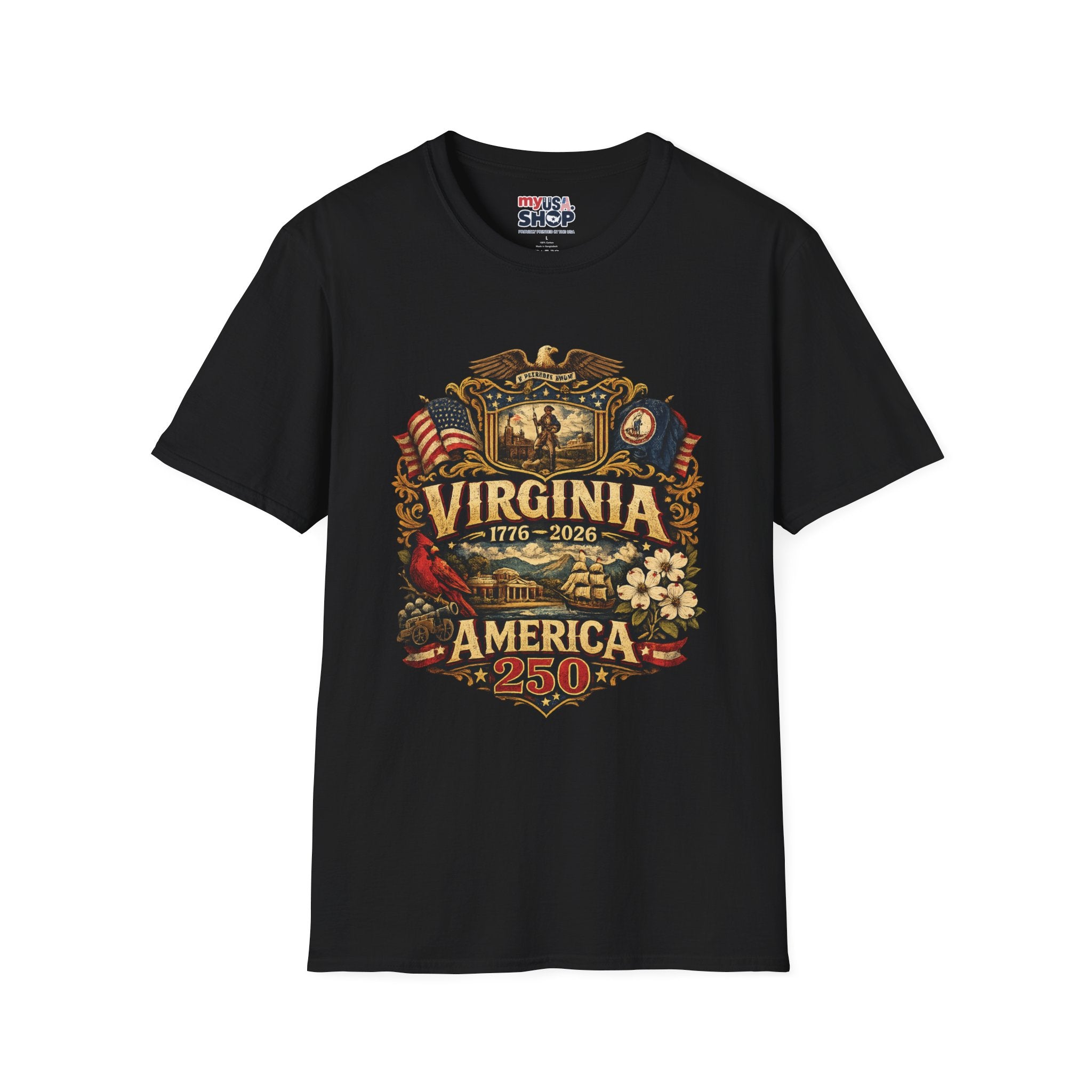 America 250 Co Virginia 250th Anniversary T-Shirt - Commemorative State Pride Tee
