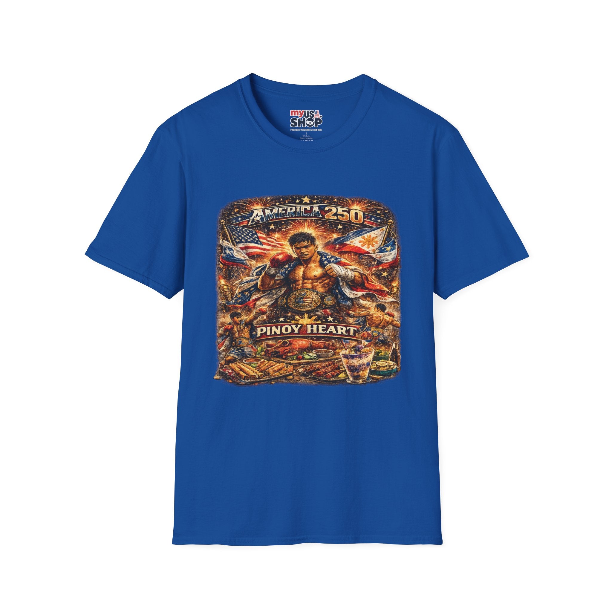 Filipino Pride 'Pinoy Heart' Graphic — America 250 Patriotic Design
