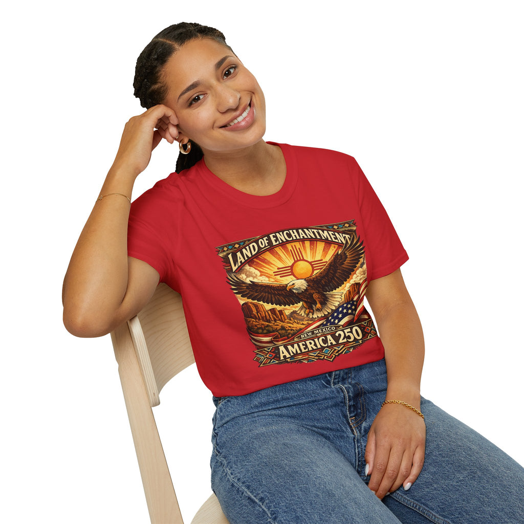 America 250 Land of Enchantment Eagle — New Mexico Patriotic Graphic Tee