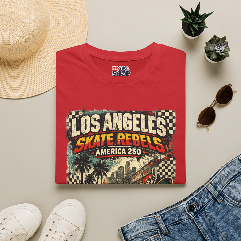 America 250 Los Angeles California La Skate Rebels Tee