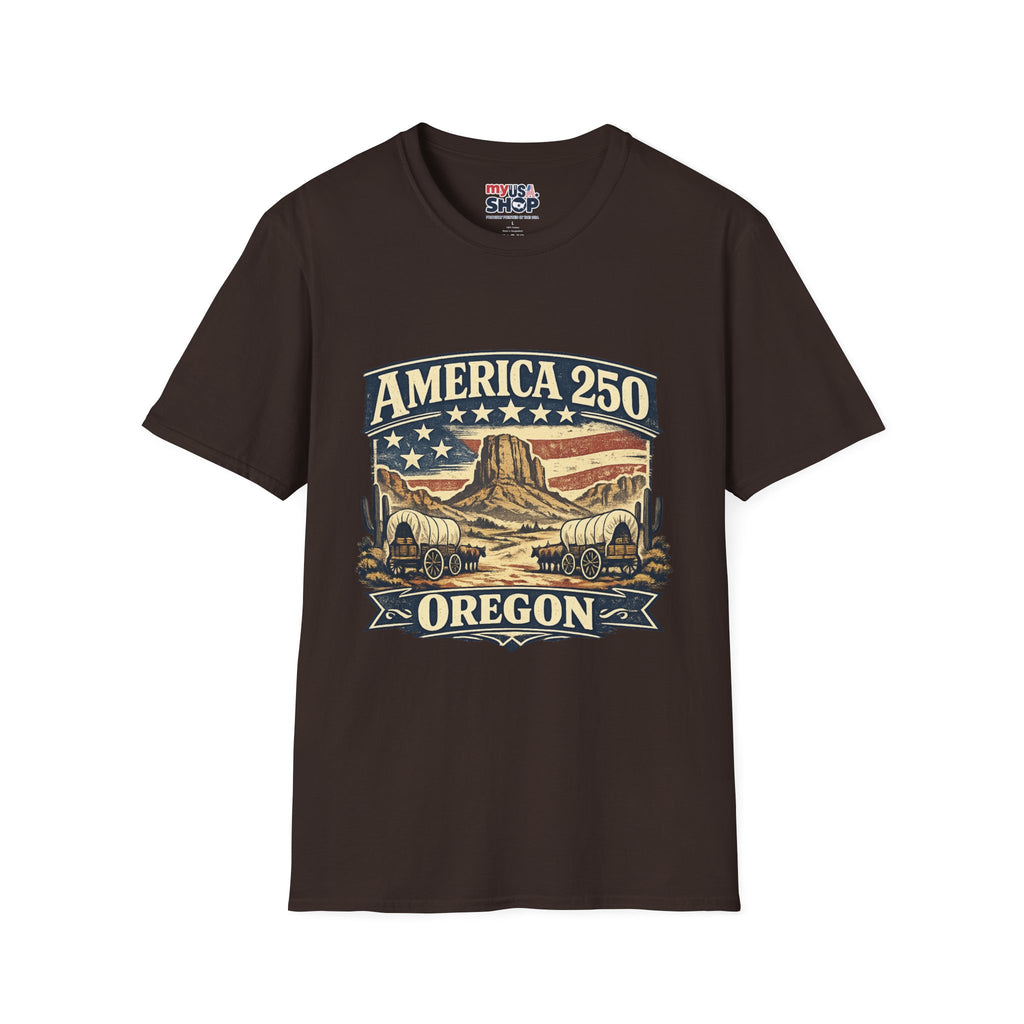 America 250 Shirt — Oregon Western Pioneer Trail Graphic Tee