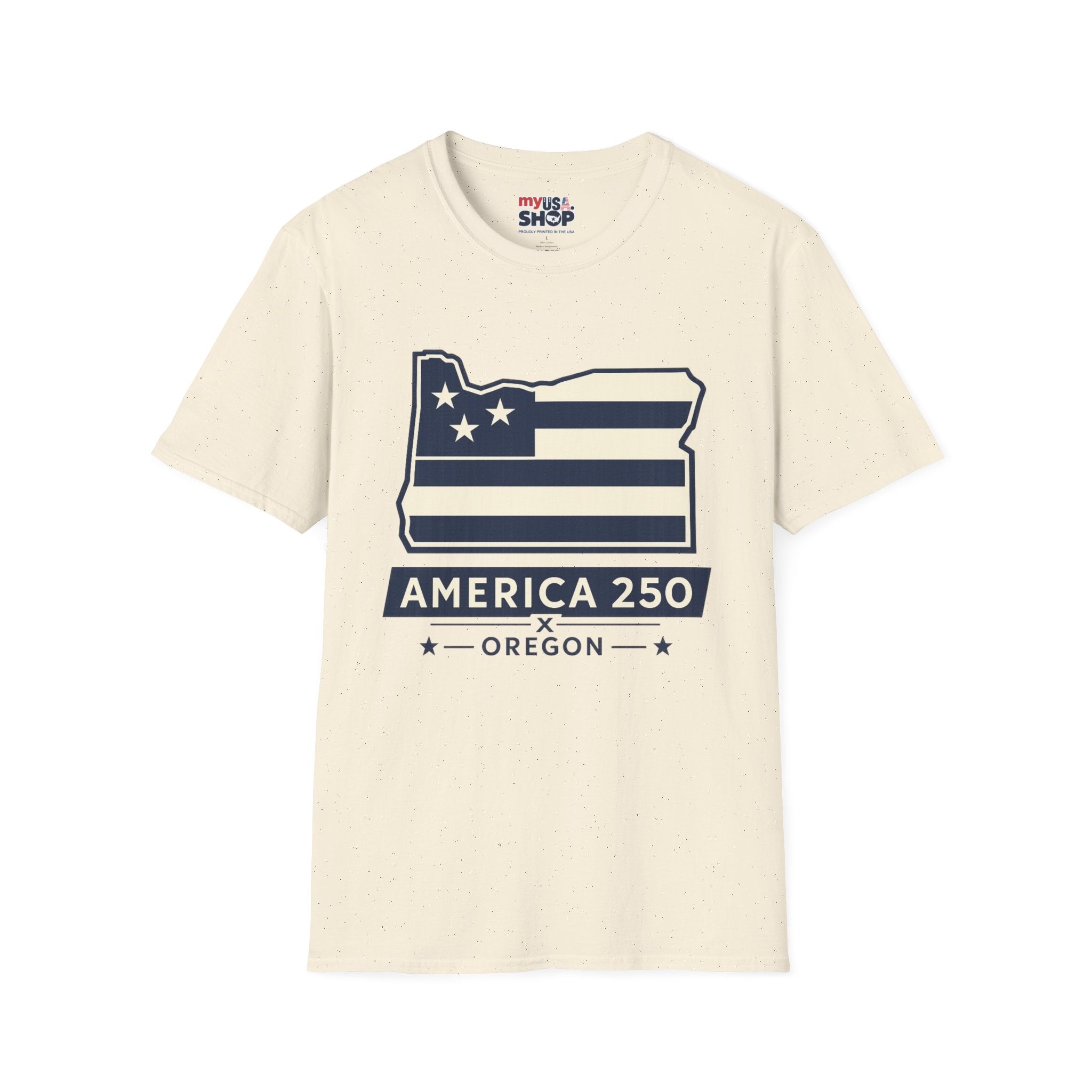 America 250 Oregon Shirt — Minimal Oregon State Flag Graphic Tee