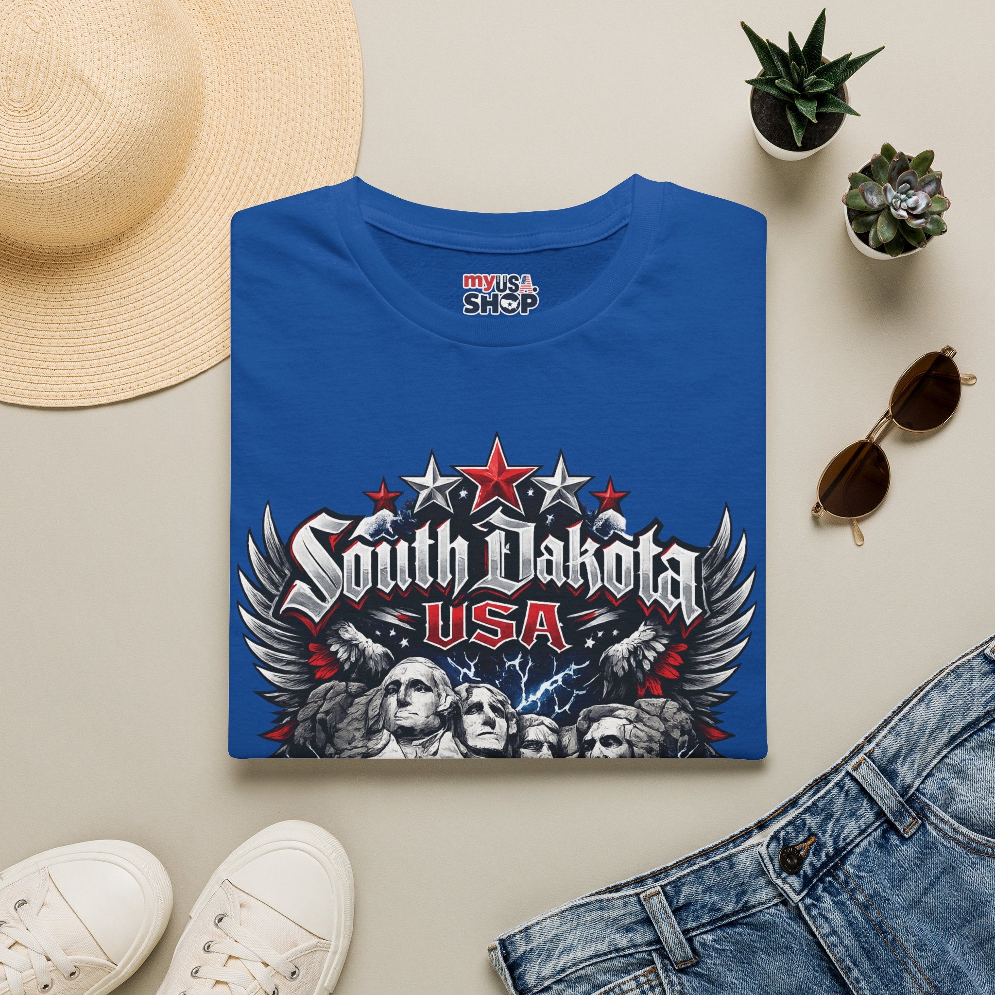 America 250 South Dakota Shirt — Freedom Anniversary Patriotic Graphic Tee