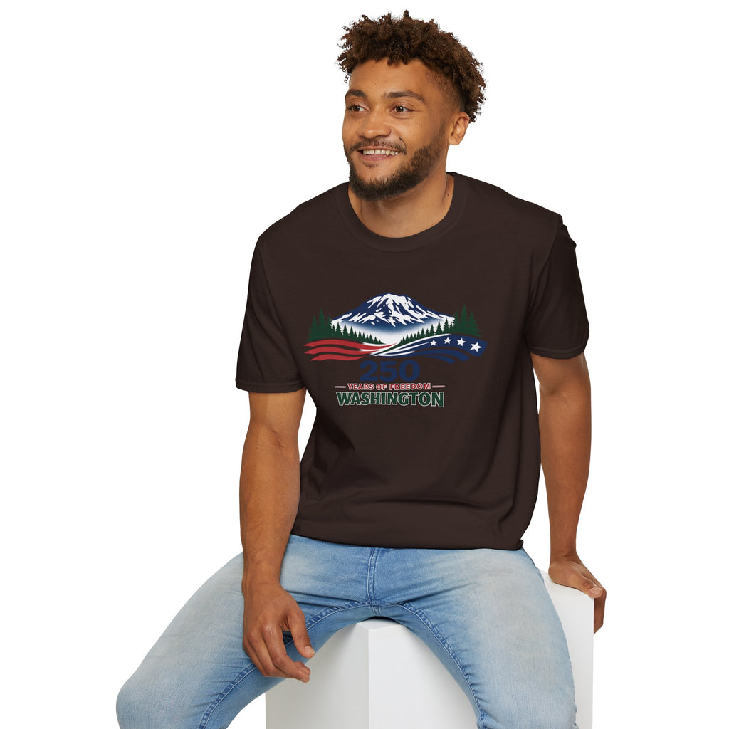 America 250 Washington T-Shirt - Unisex Softstyle T-Shirt