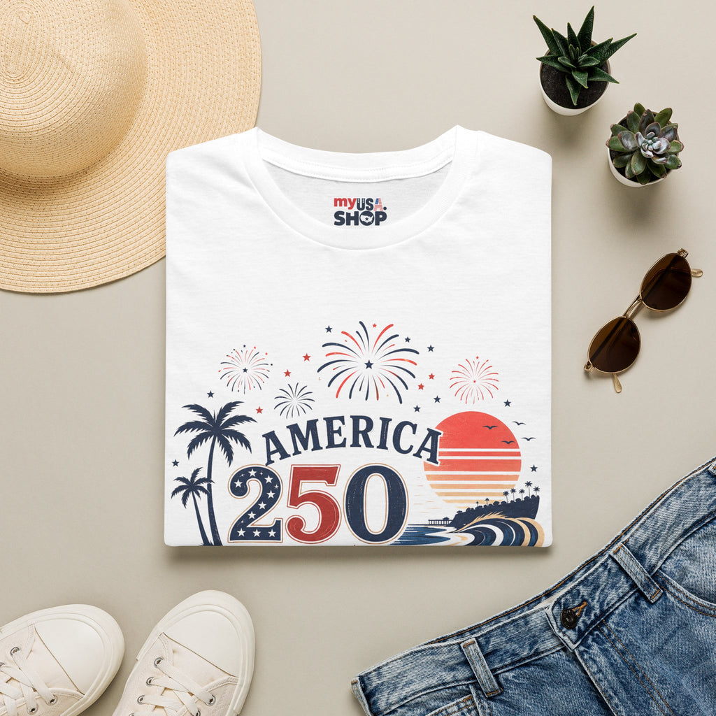 America 250 Orange County California Coastal Heritage T-Shirt
