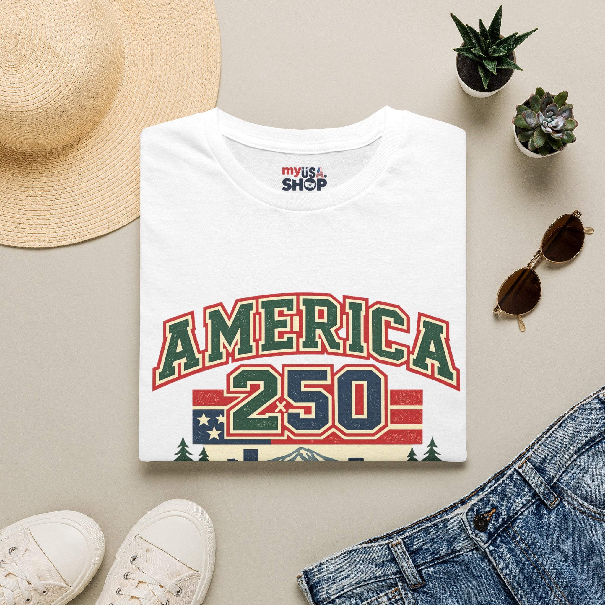 America 250 Shirt — Oregon Retro Collegiate Northwest Graphic Tee