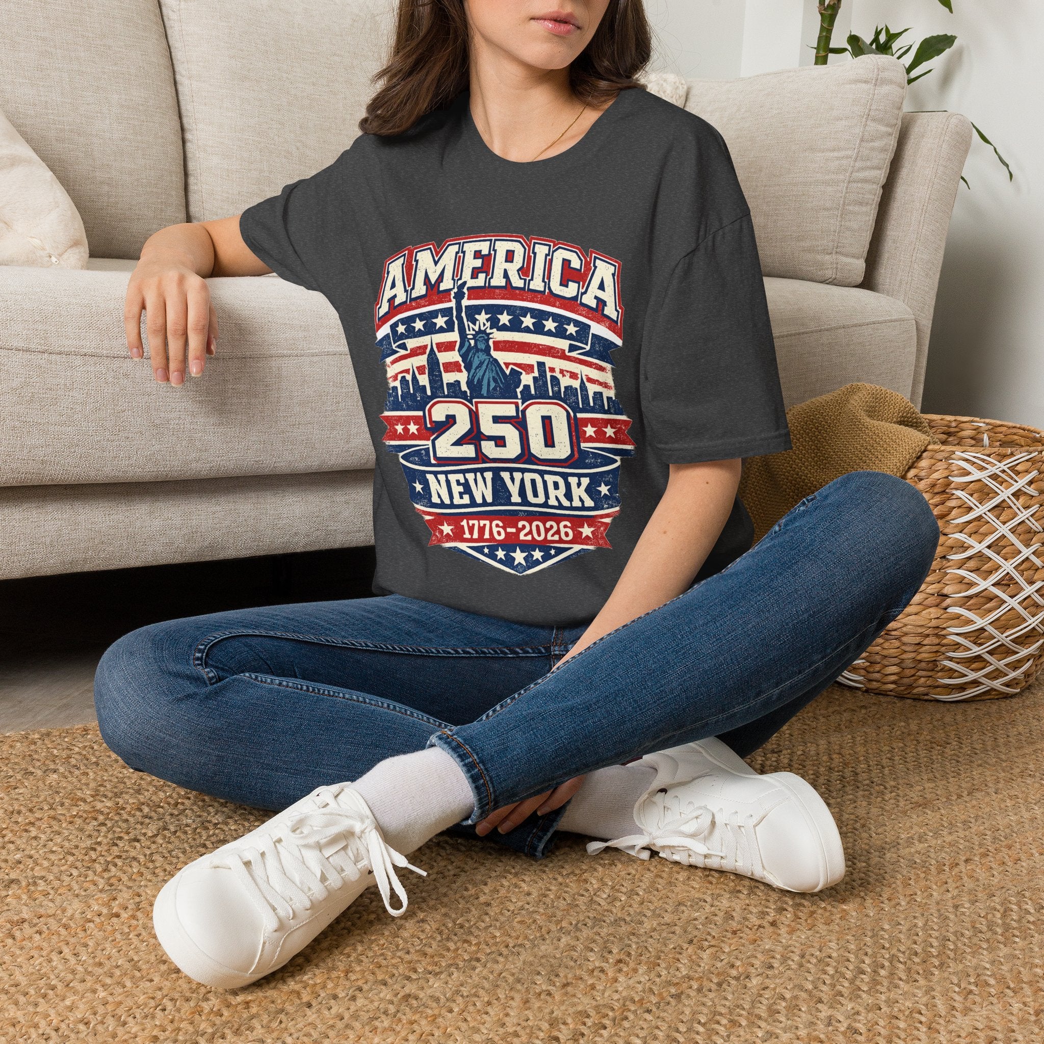 America 250 New York — 1776-2026 Patriotic Tee
