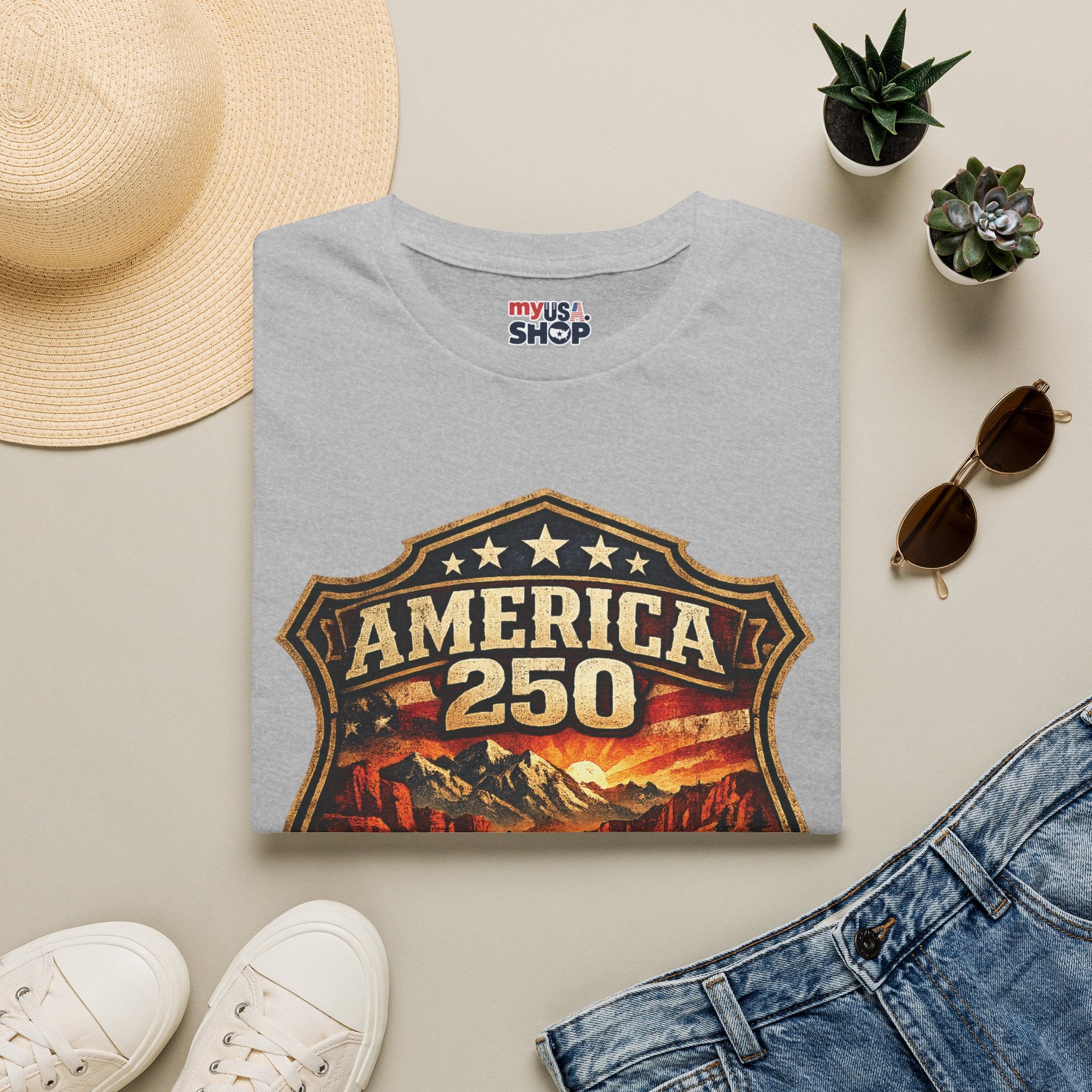 America 250 Utah State Shirt — Vintage Canyon Heritage Tee
