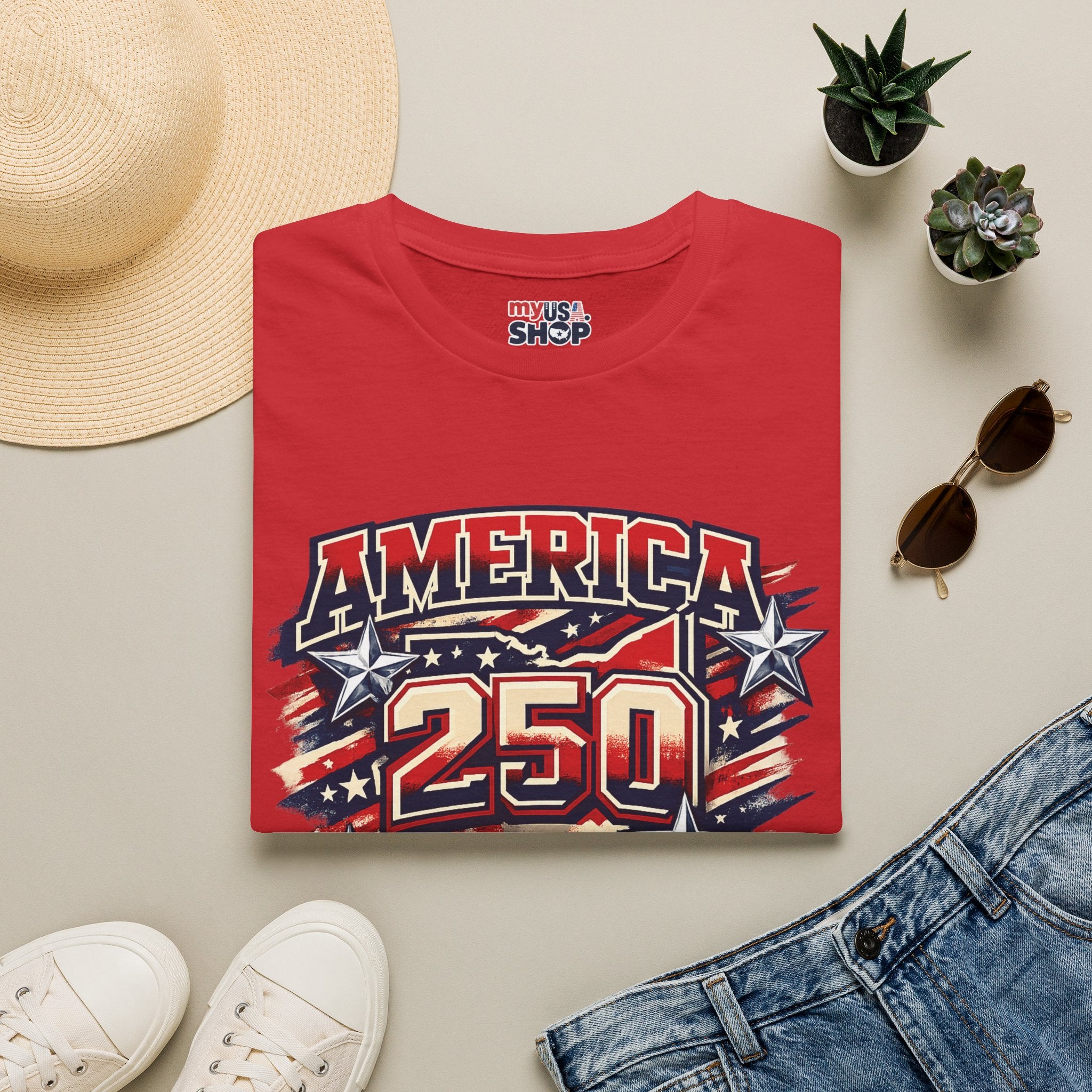 America 250 – Ohio Celebrating History Patriotic Vintage Tee Design