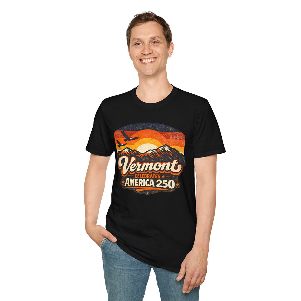 America 250 Vermont Sunset T-Shirt – Vintage Mountains