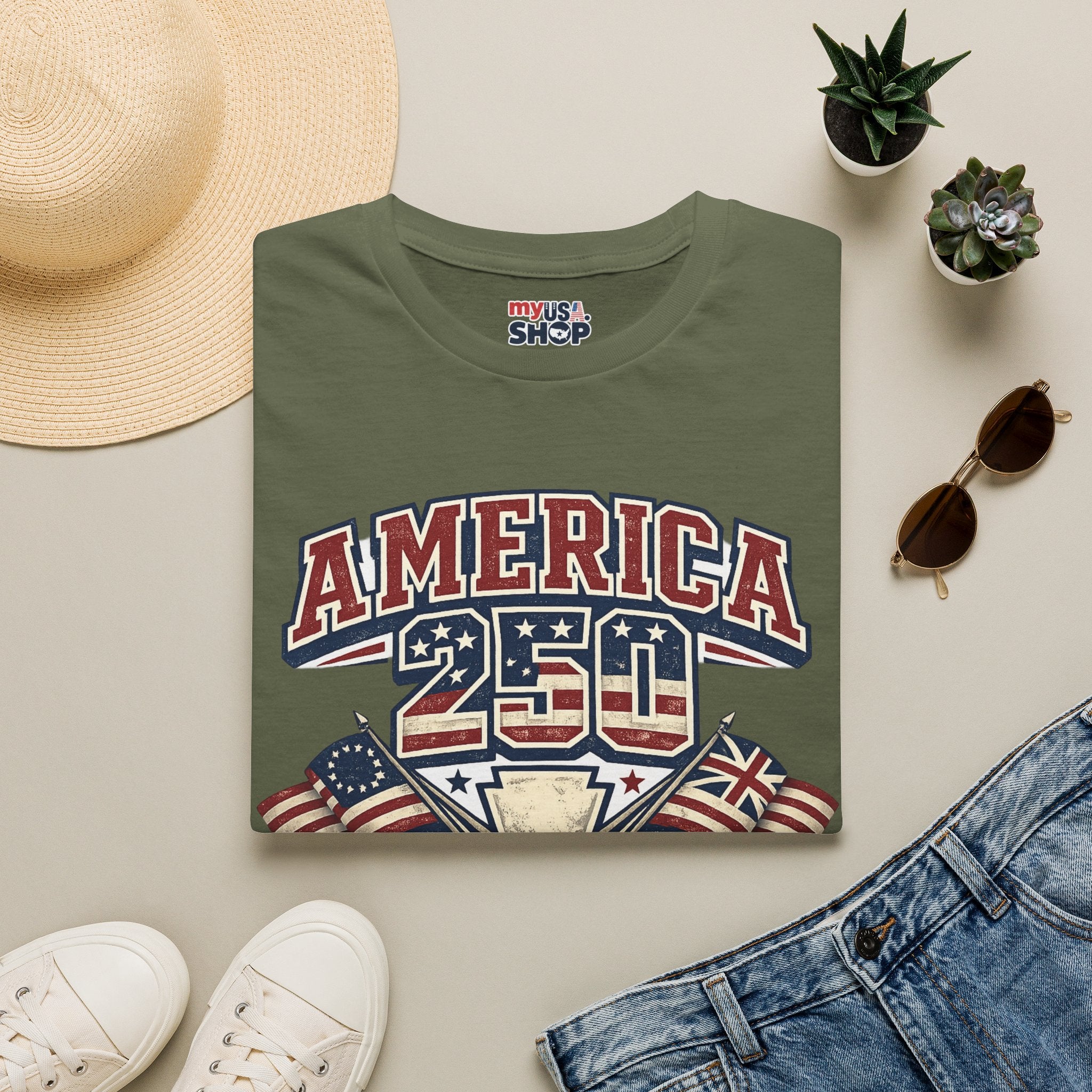 Pennsylvania America 250 Shirt — Retro Patriotic Varsity Graphic Tee