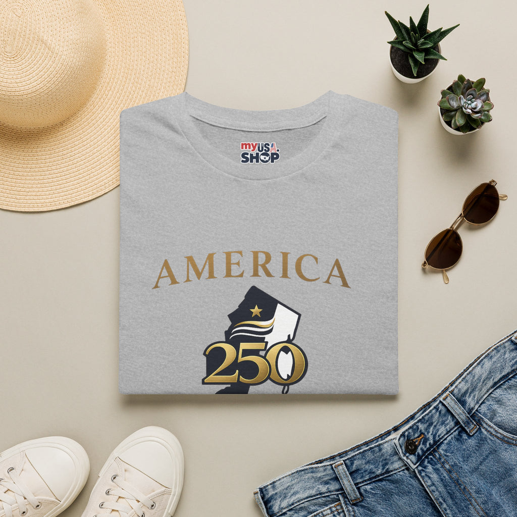 America 250 x New Jersey— Golden Map