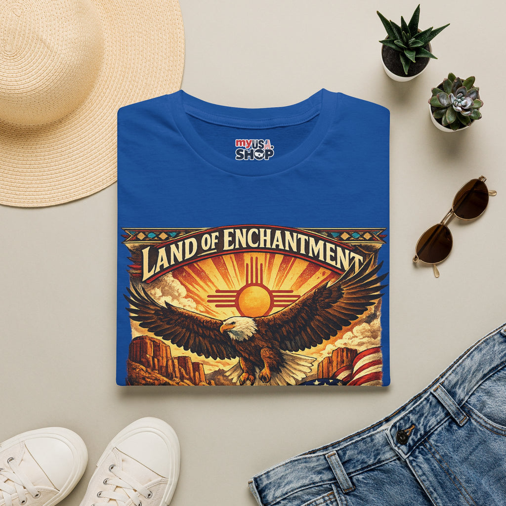 America 250 Land of Enchantment Eagle — New Mexico Patriotic Graphic Tee