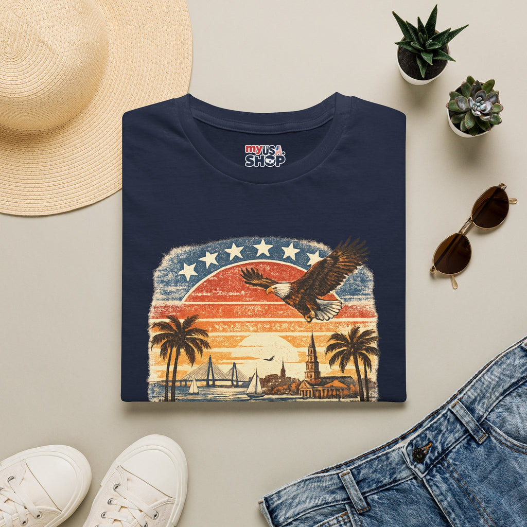 South Carolina Vintage Eagle T-Shirt — America Celebrates 250 Retro Tee