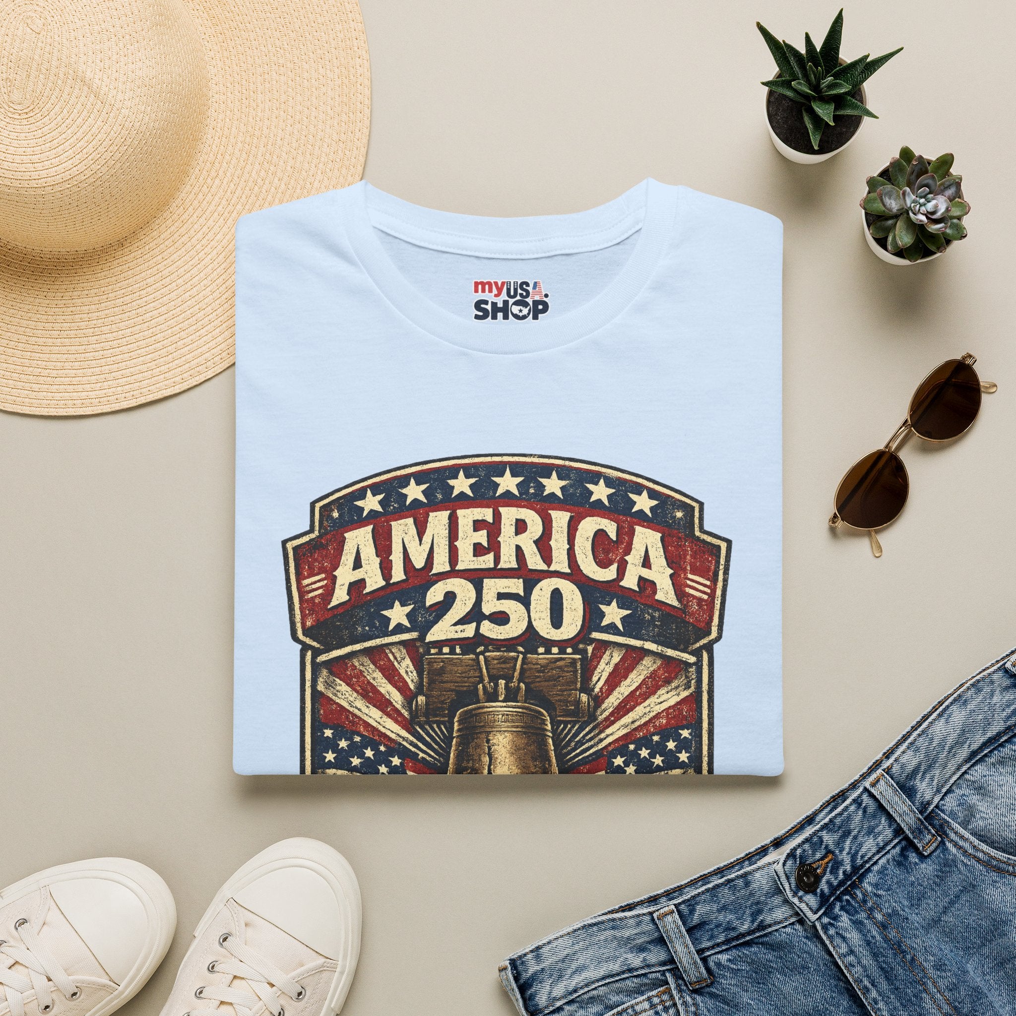 Pennsylvania America 250 Shirt — Vintage Liberty Bell Heritage Crest Tee