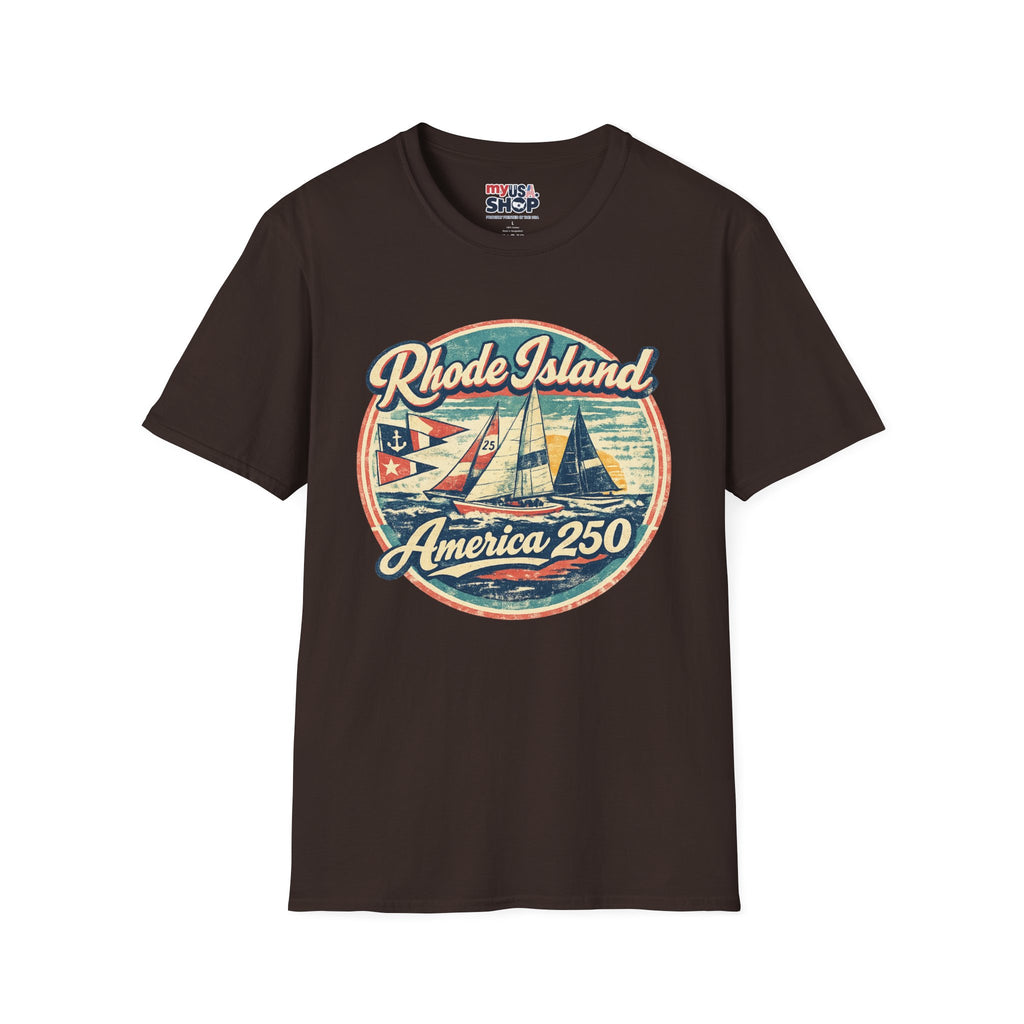 Rhode Island America 250 Shirt — Vintage Sailing Regatta Graphic Tee